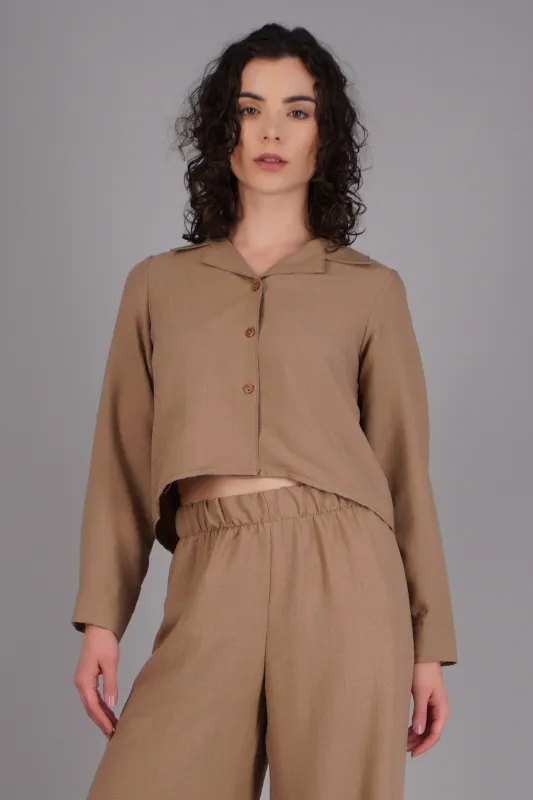 Camisa manga larga textura made by Shasa