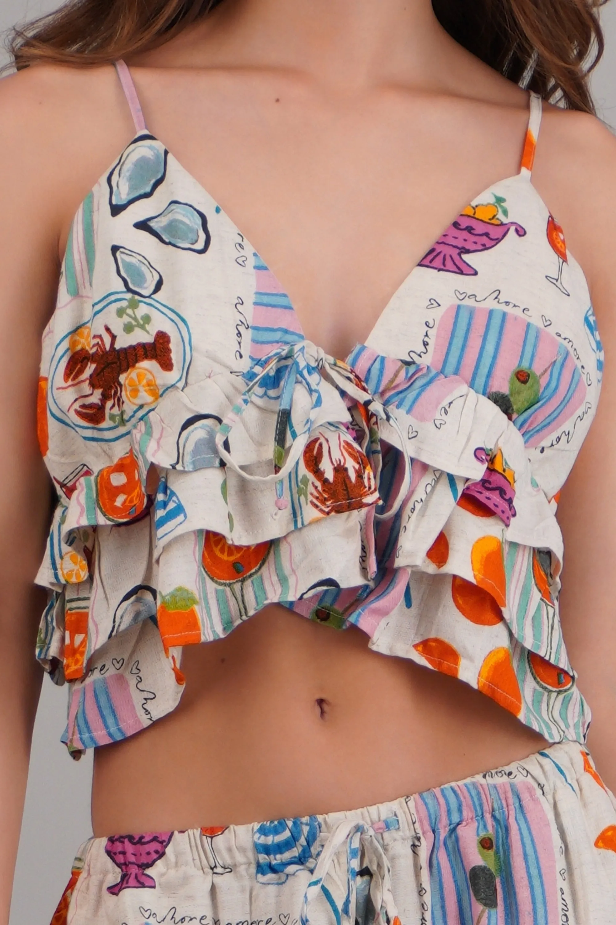 Blusa peplum tirantes olanes estampado sold by Shasa product image thumbnail 5