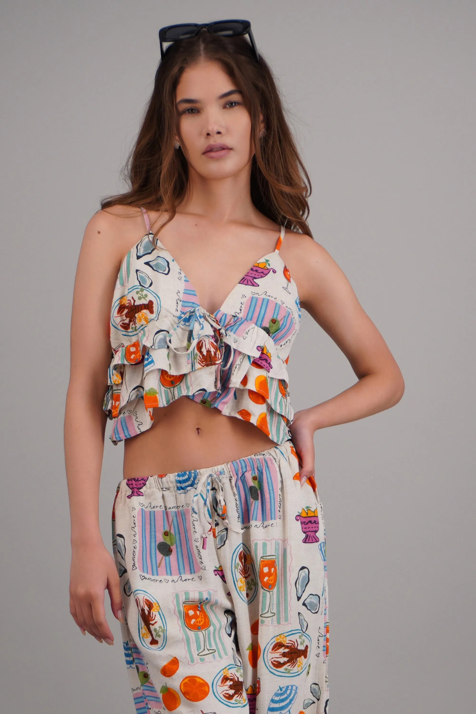 Blusa peplum tirantes olanes estampado sold by Shasa product image thumbnail 3