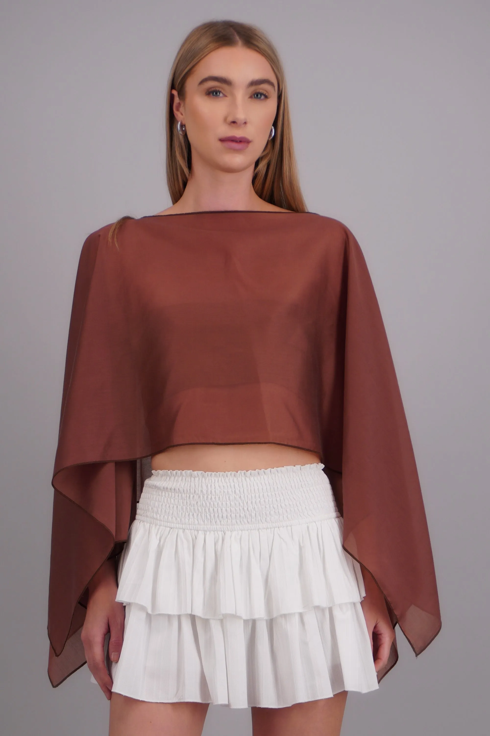Blusa transparente gasa sold by Shasa