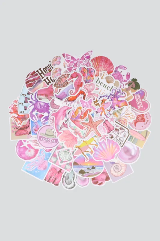 Set 50 stickers verano made by Shasa