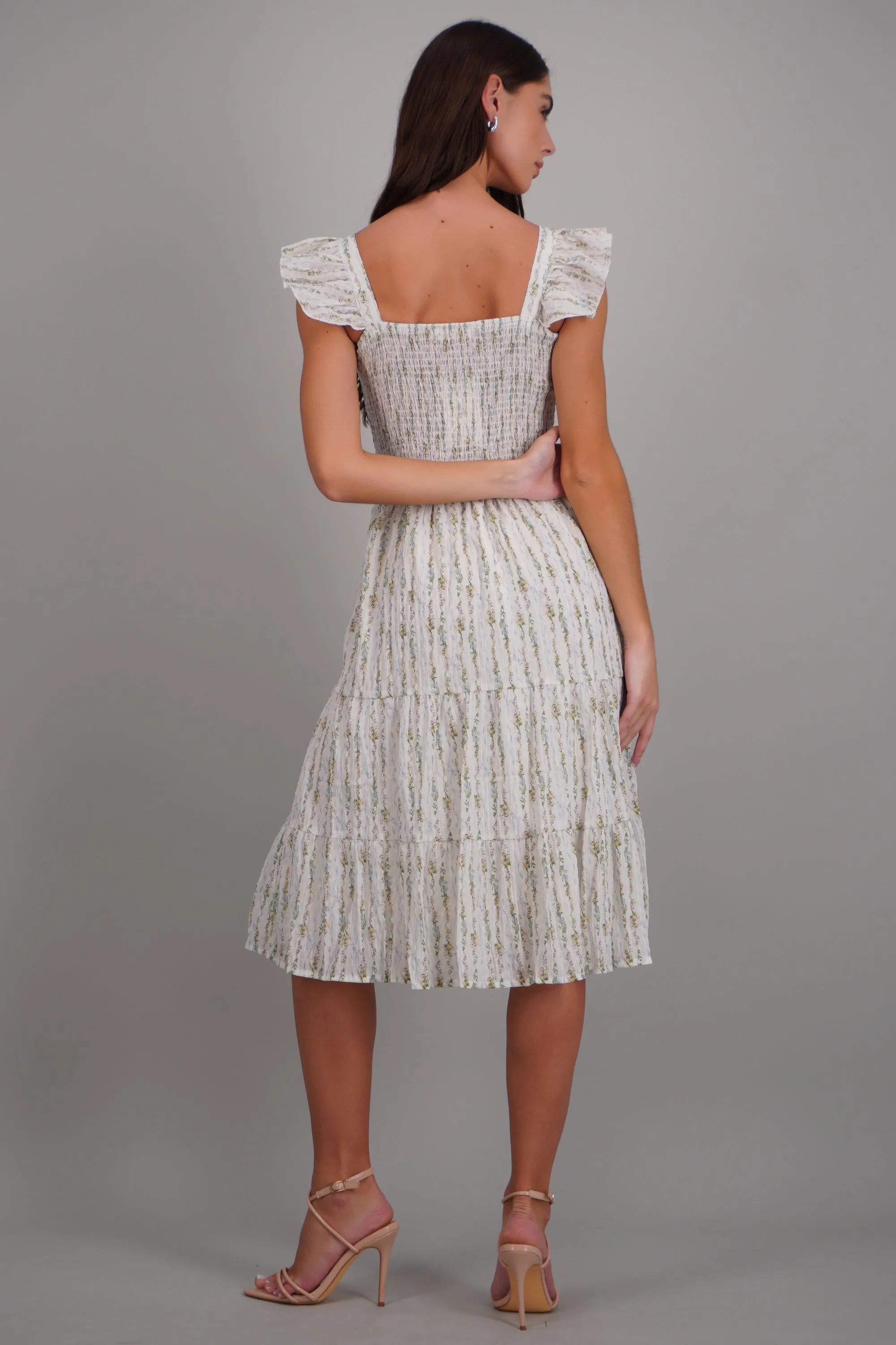 Vestido floreado con manga olán sold by Shasa product image thumbnail 4
