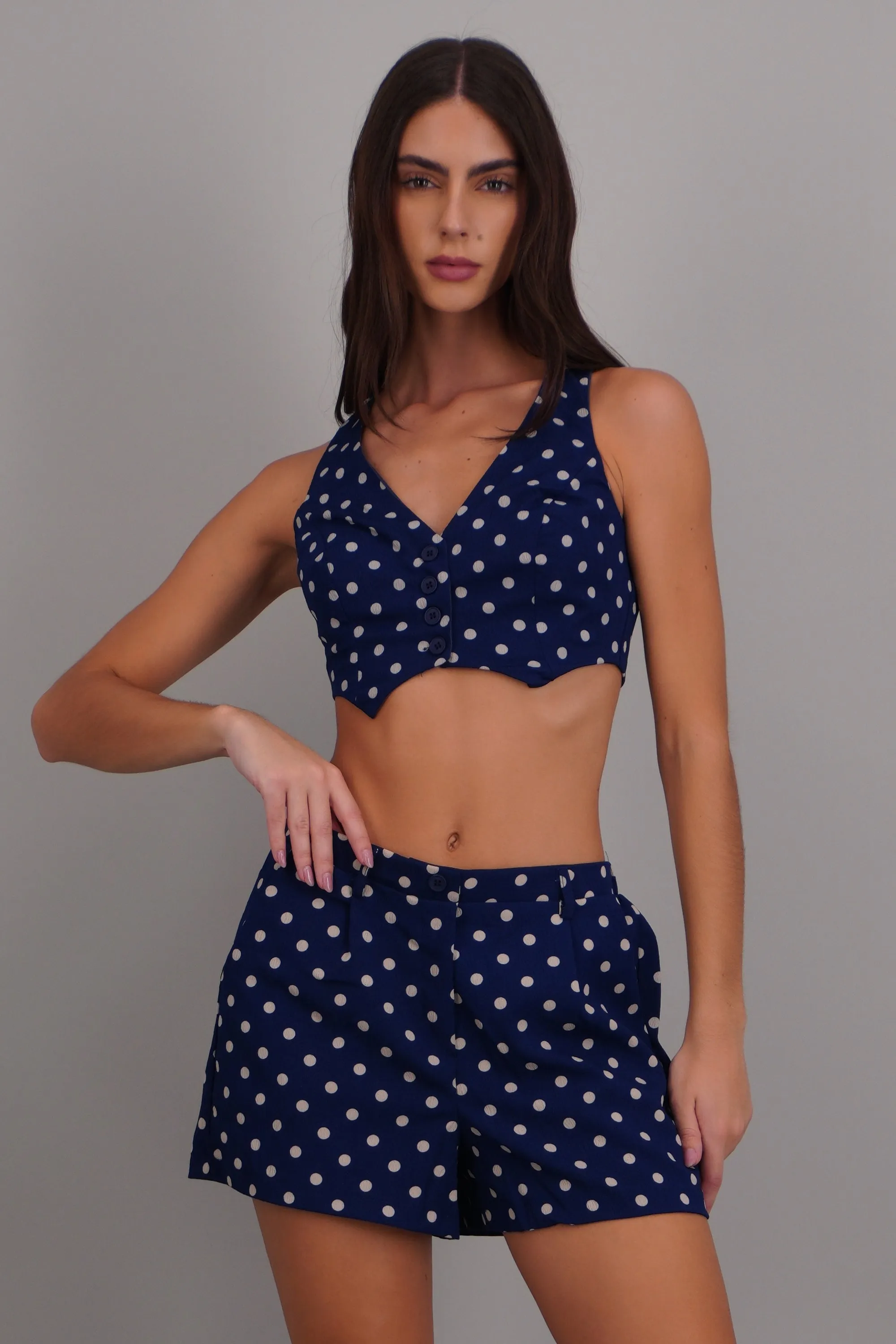 Chaleco sastre polka dots sold by Shasa product image thumbnail 3
