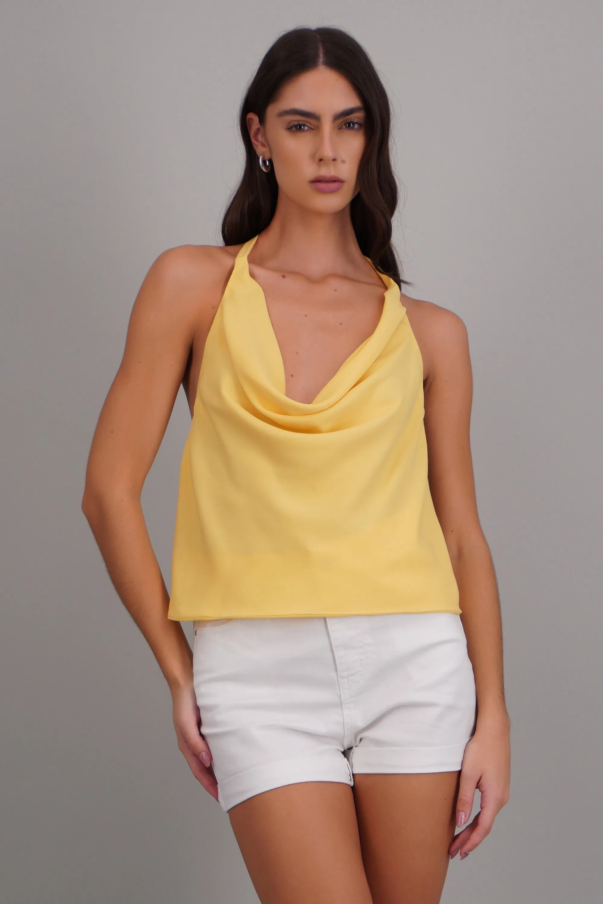 Top cuello halter sin mangas sold by Shasa