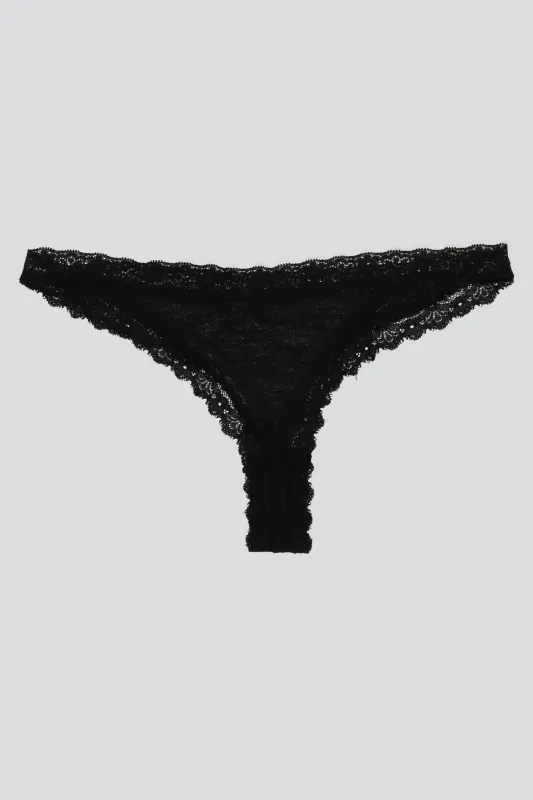 Tanga encaje mini flores made by Shasa