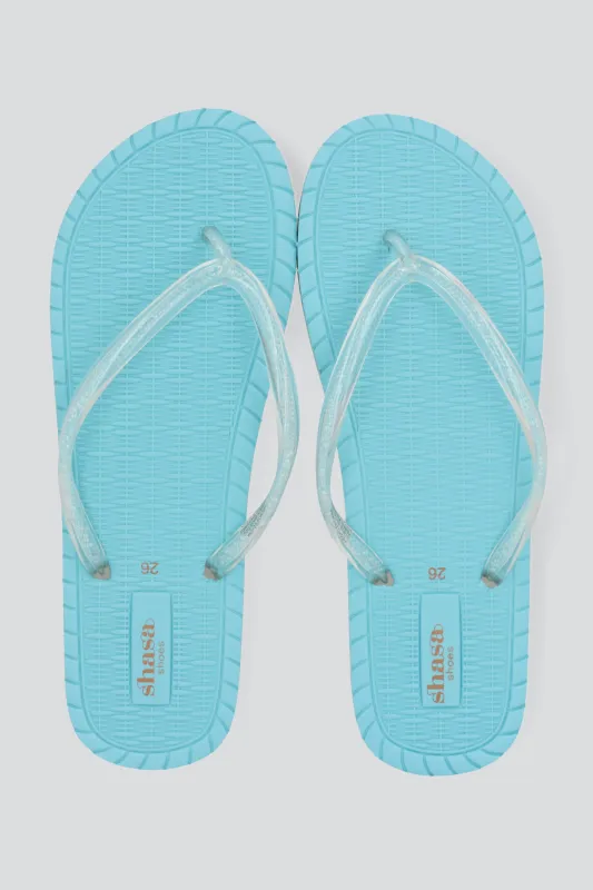 Flip flop chinela cuentas encapsuladas made by Shasa
