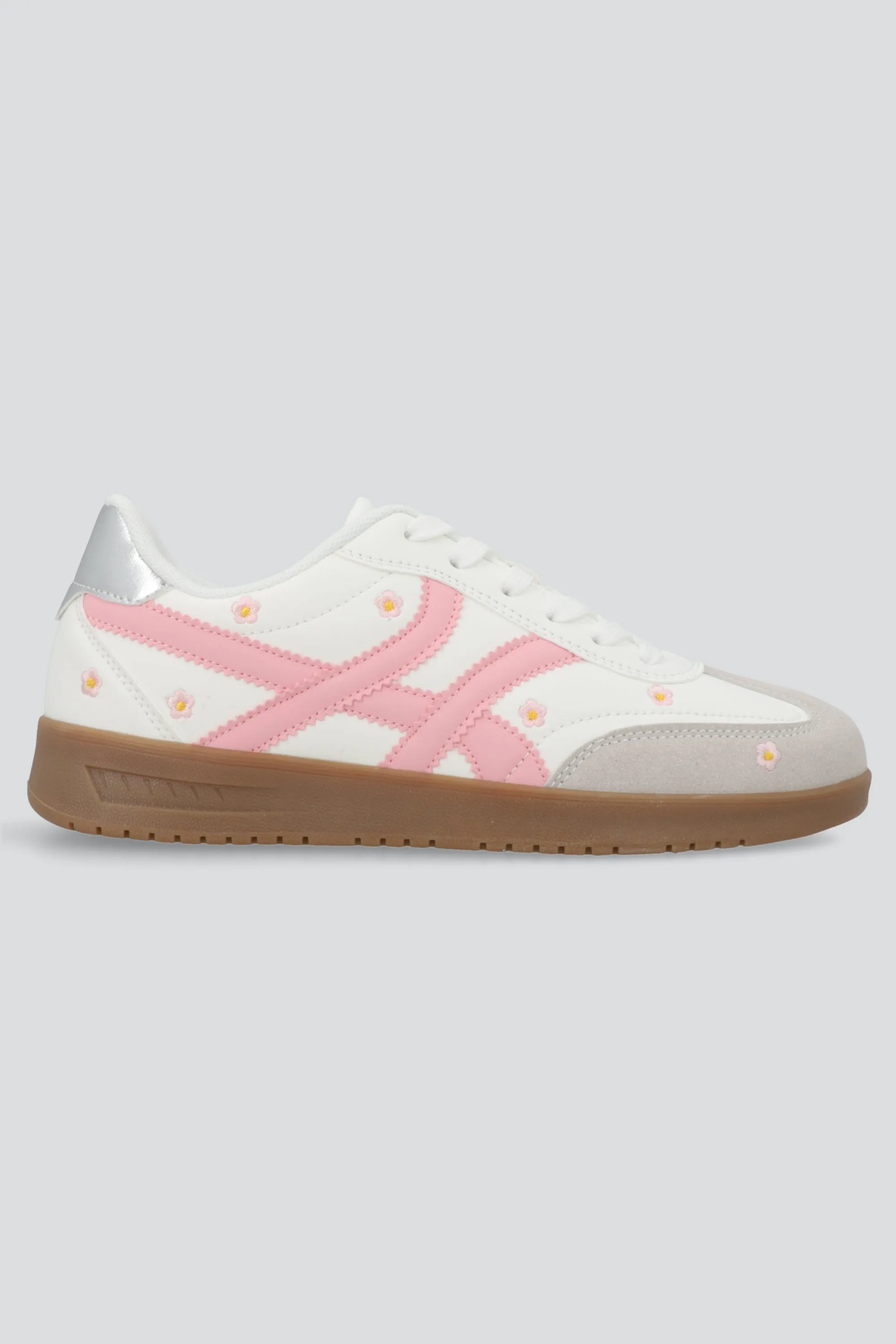 Tenis lineas flores bordadas sold by Shasa