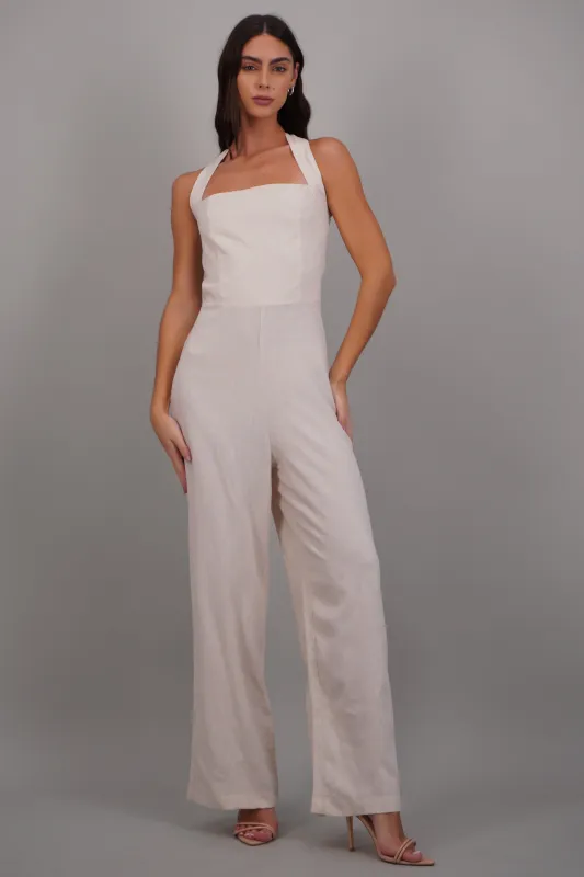 Jumpsuit tirantes detalle smock en espalda made by Shasa
