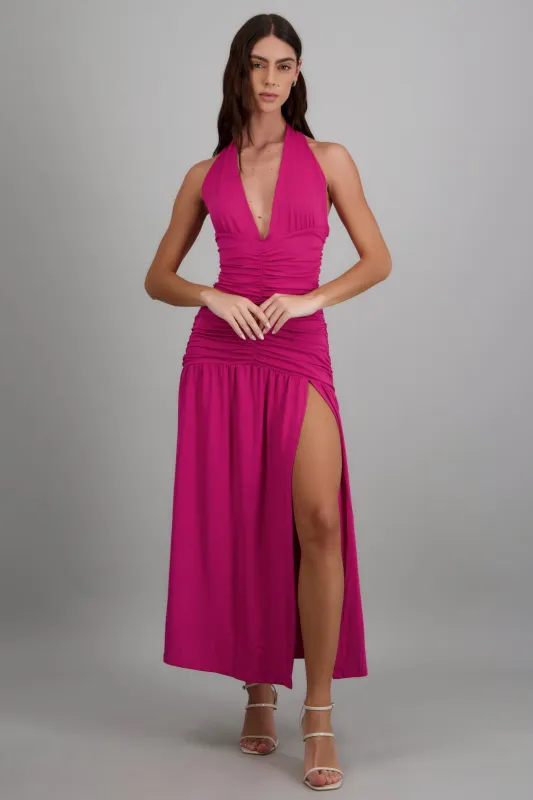 Vestido maxi liso made by Shasa
