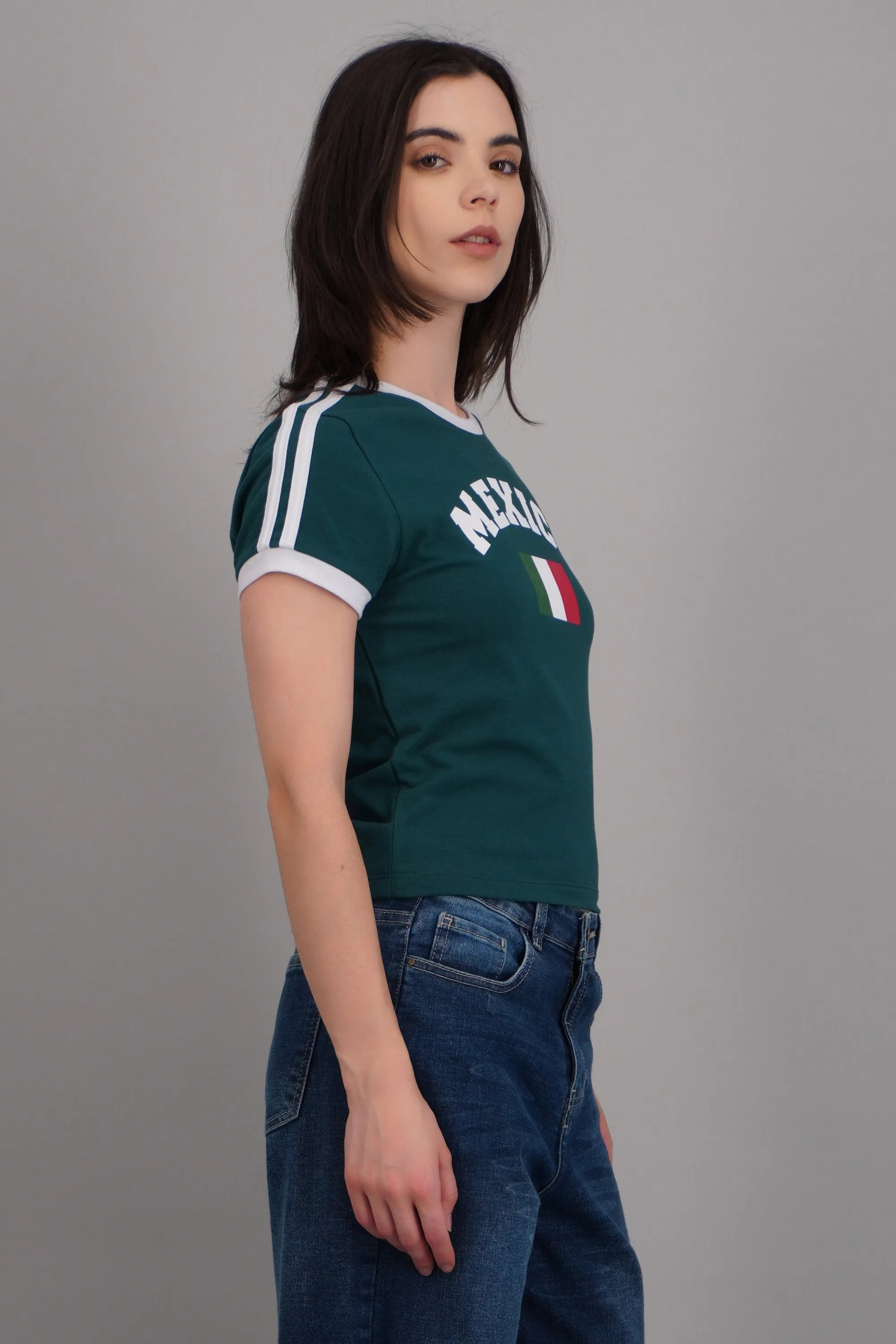 Playera corta contraste México sold by Shasa product image thumbnail 3