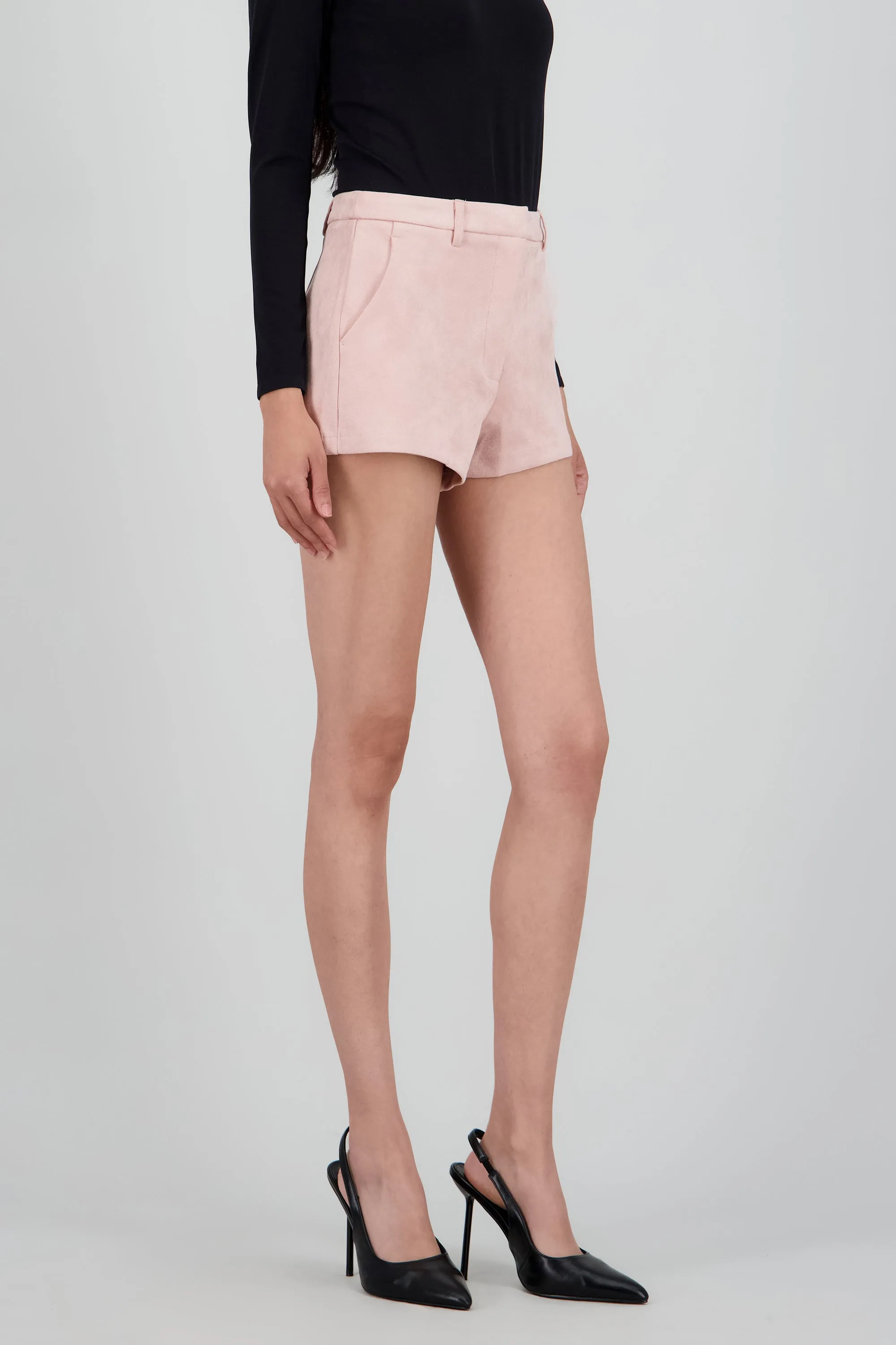 Shorts mini suede con pretina sencilla sold by Shasa product image thumbnail 3