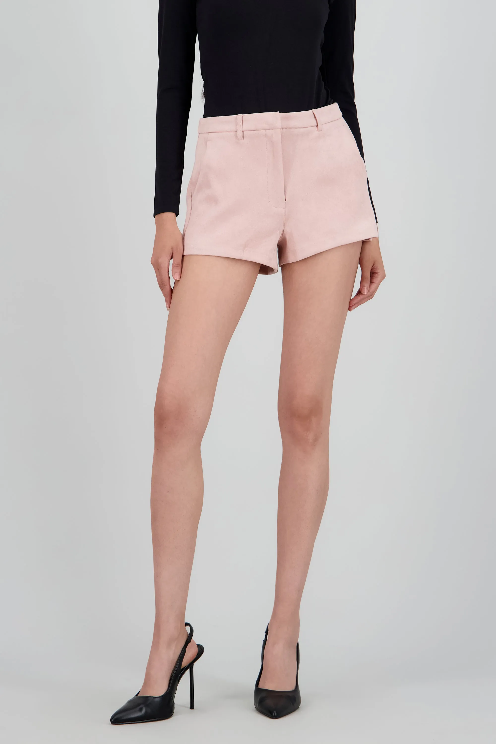 Shorts mini suede con pretina sencilla sold by Shasa product image thumbnail 2