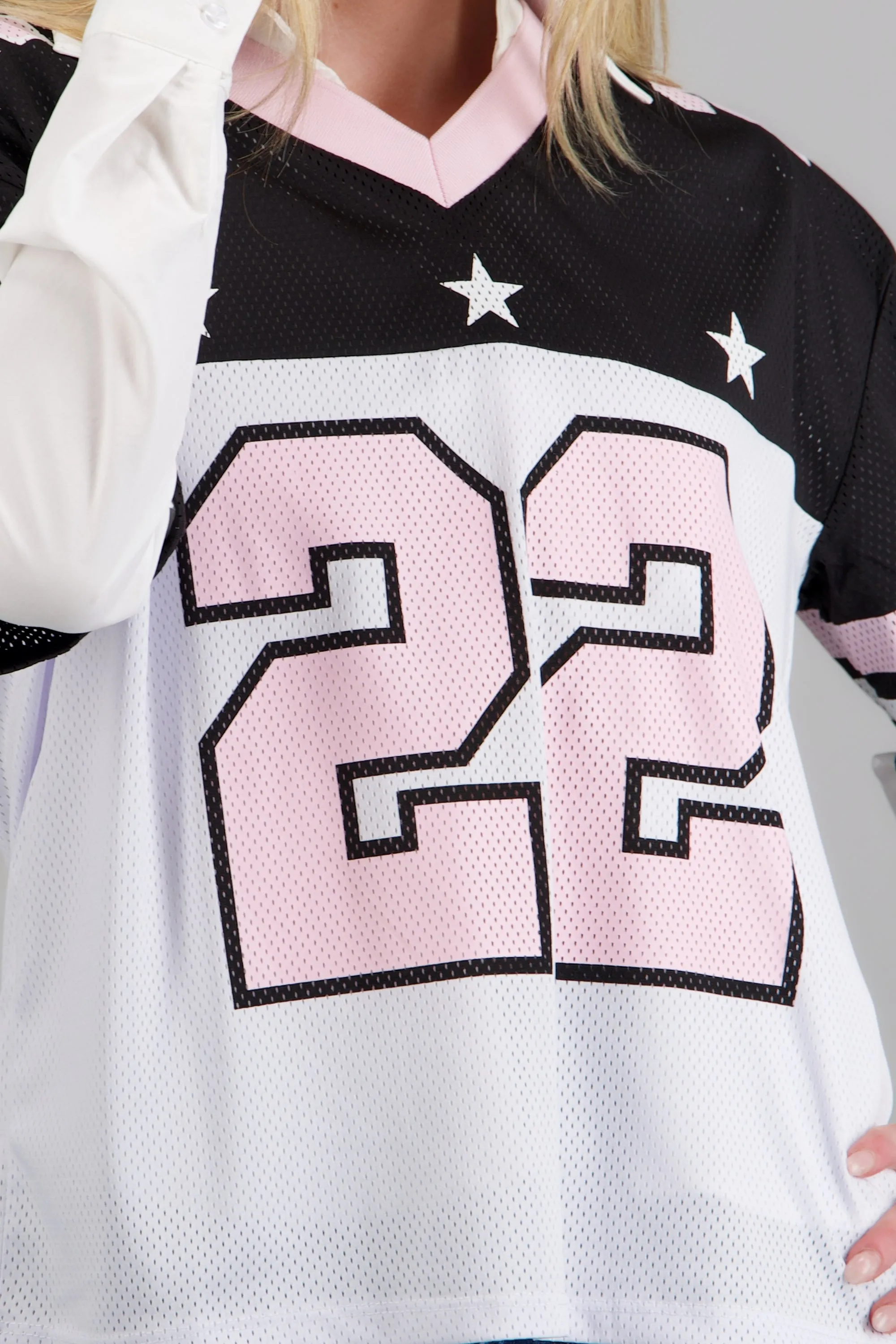 Playera tipojersey constraste estrellas sold by Shasa product image thumbnail 5