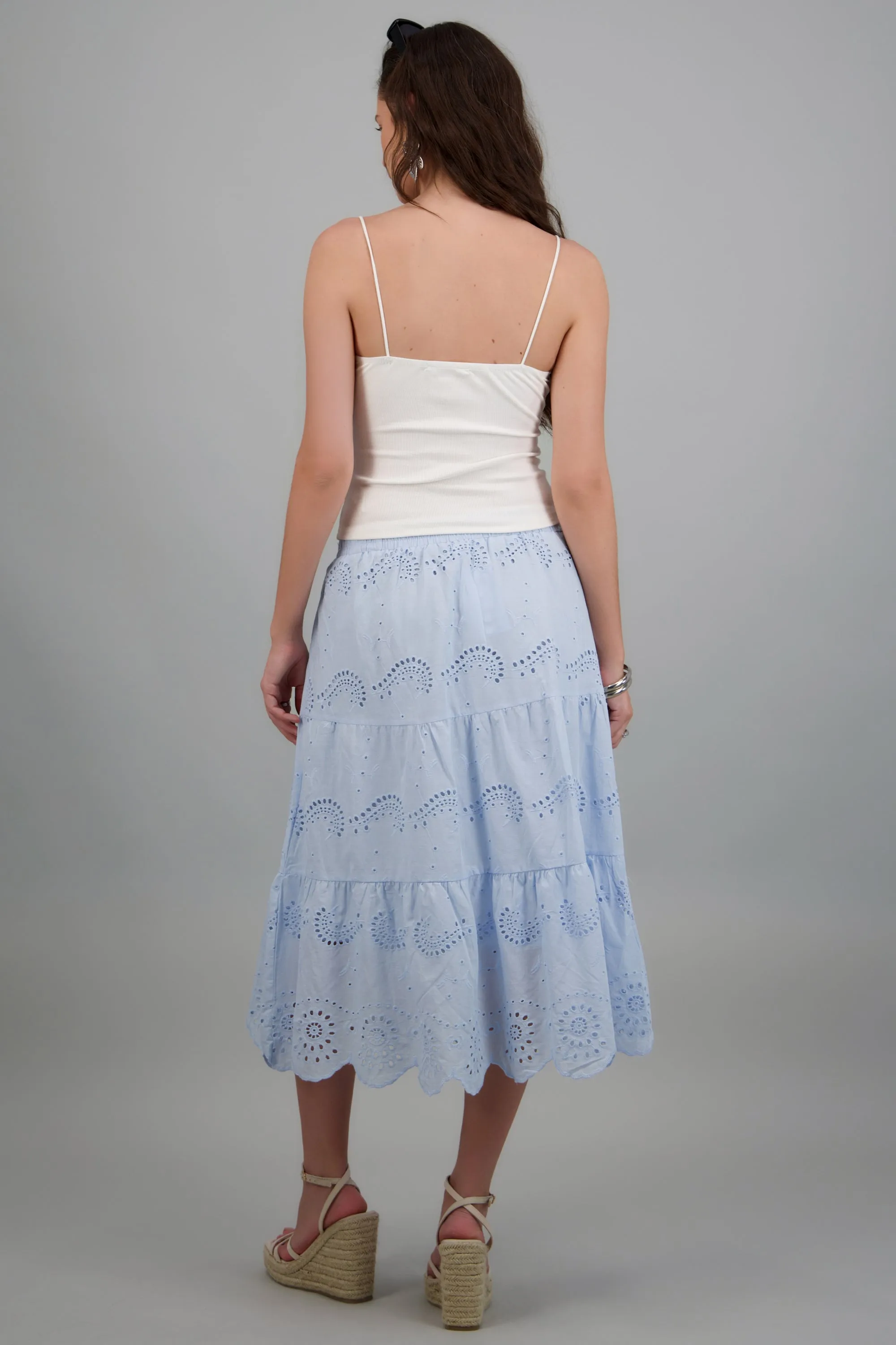 Falda maxi eyelet sold by Shasa product image thumbnail 4
