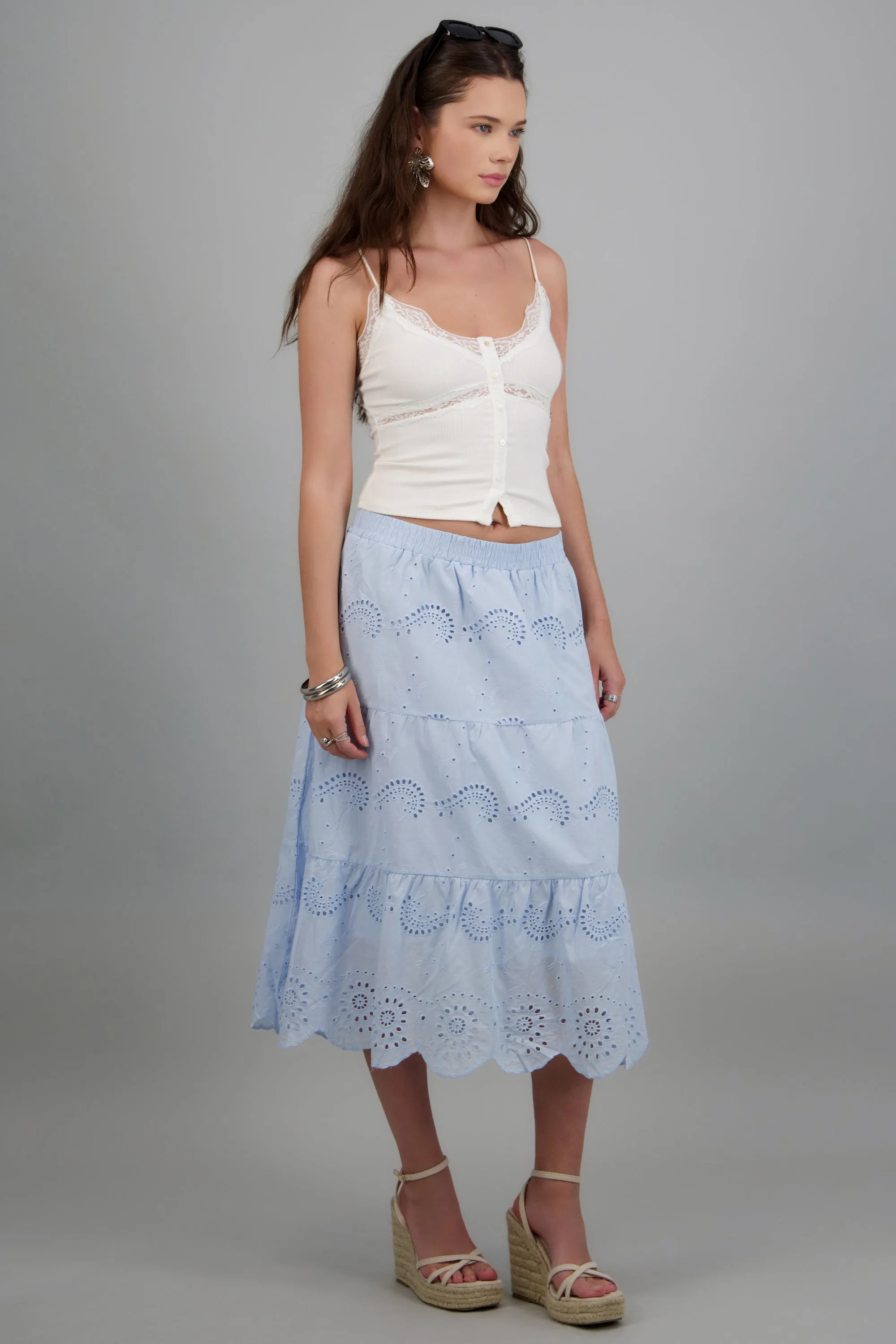 Falda maxi eyelet sold by Shasa product image thumbnail 2