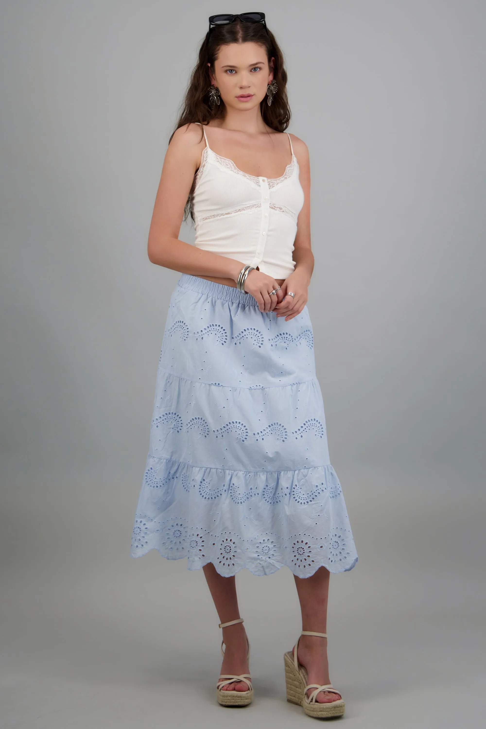 Falda maxi eyelet sold by Shasa product image thumbnail 3