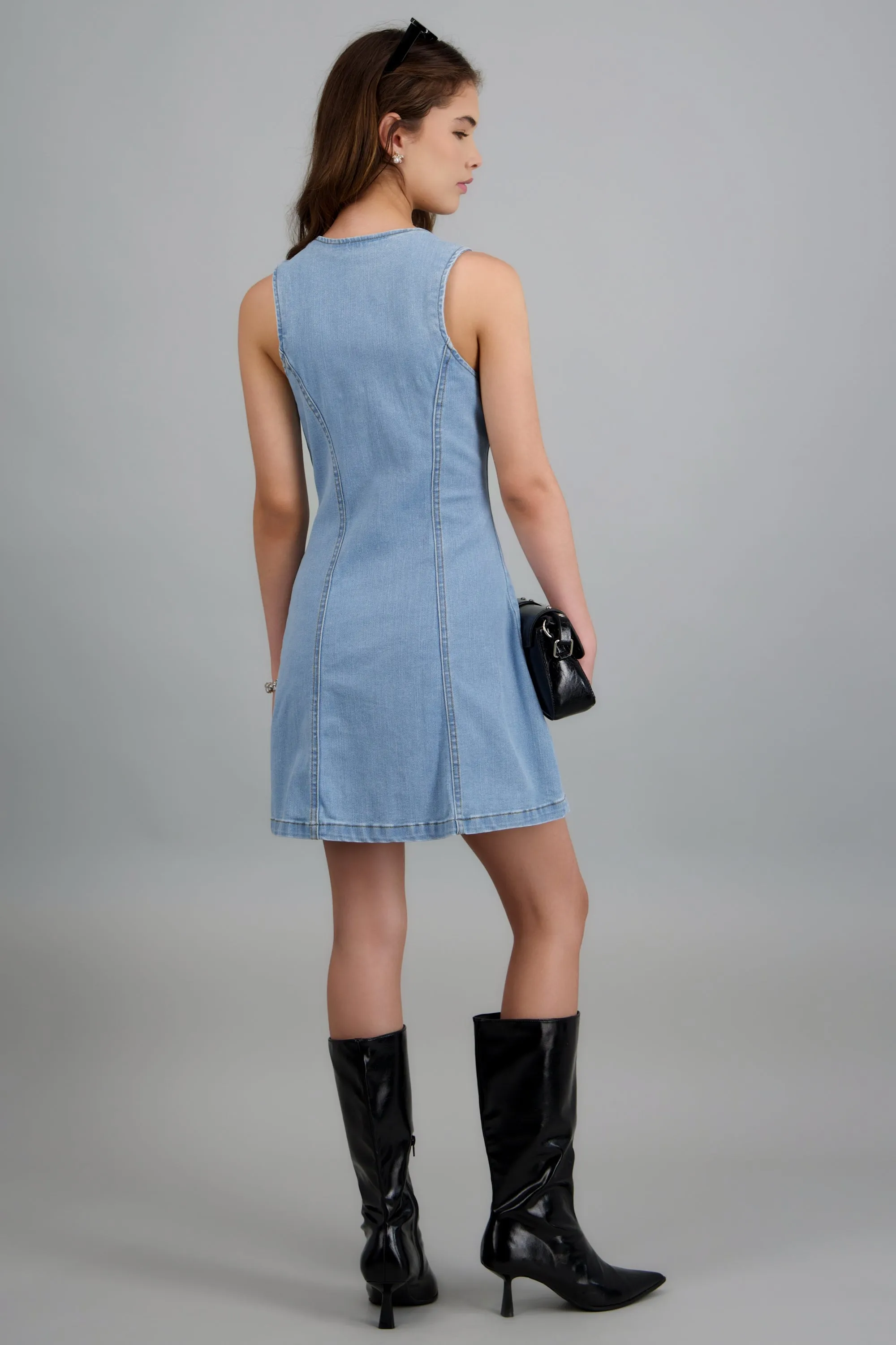 Vestido denim botones sold by Shasa product image thumbnail 4