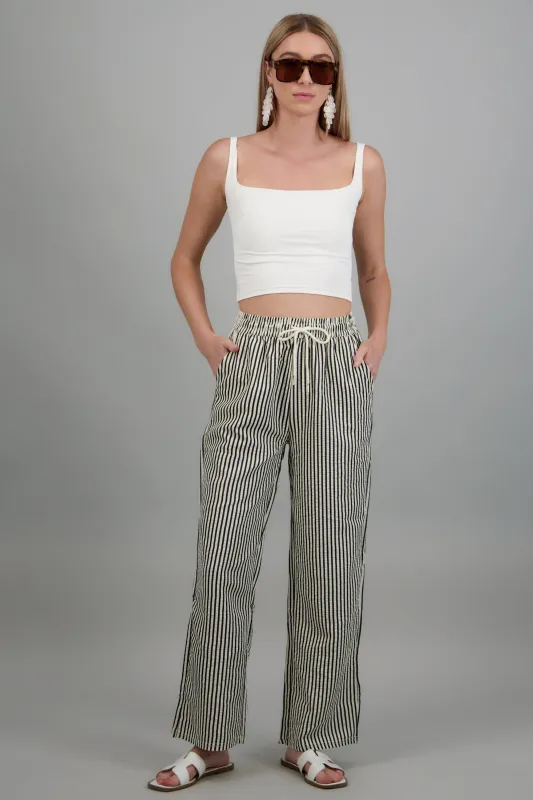Pantalon rayas con jareta made by Shasa