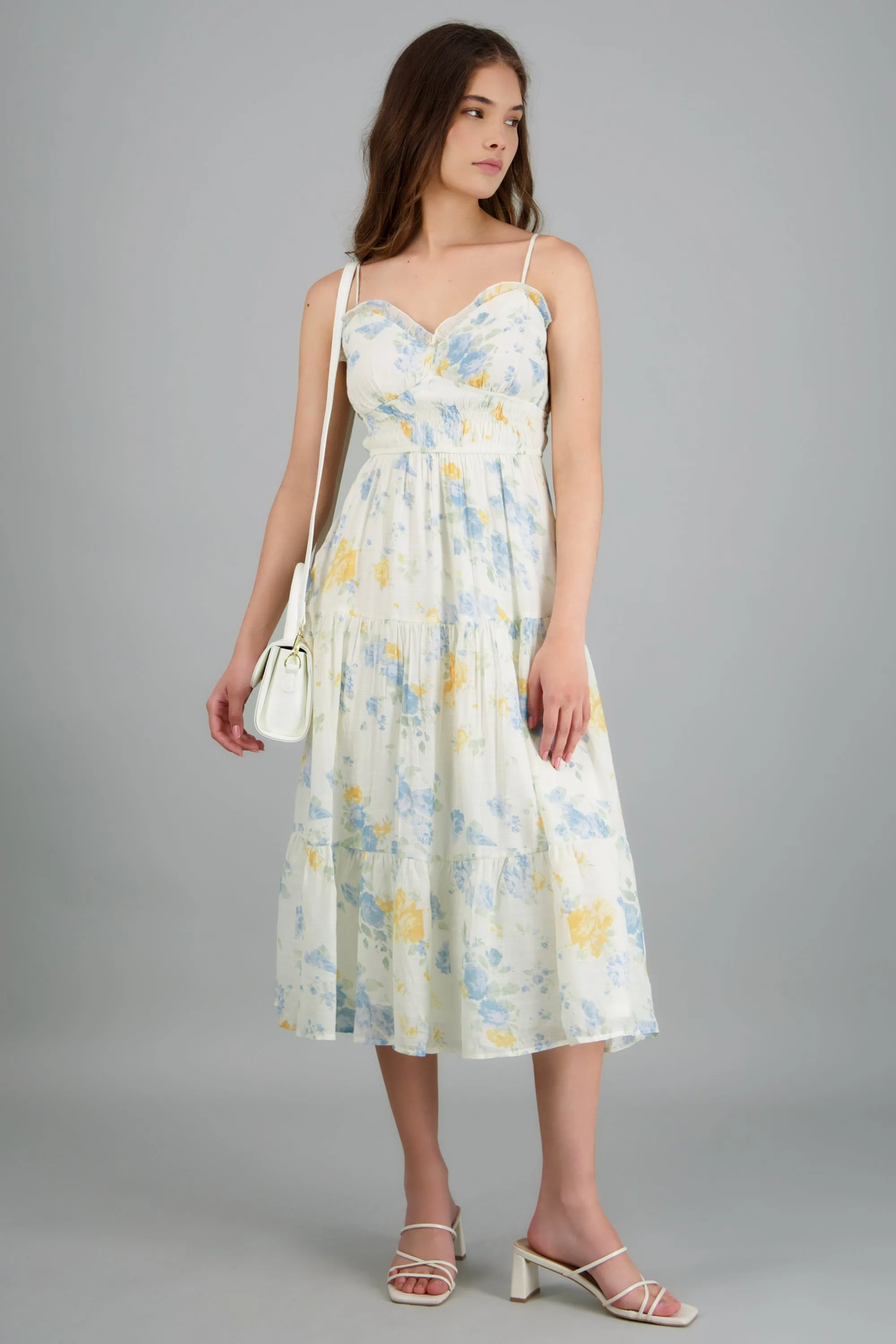 Vestido maxi con tirantes estampado flores sold by Shasa product image thumbnail 2