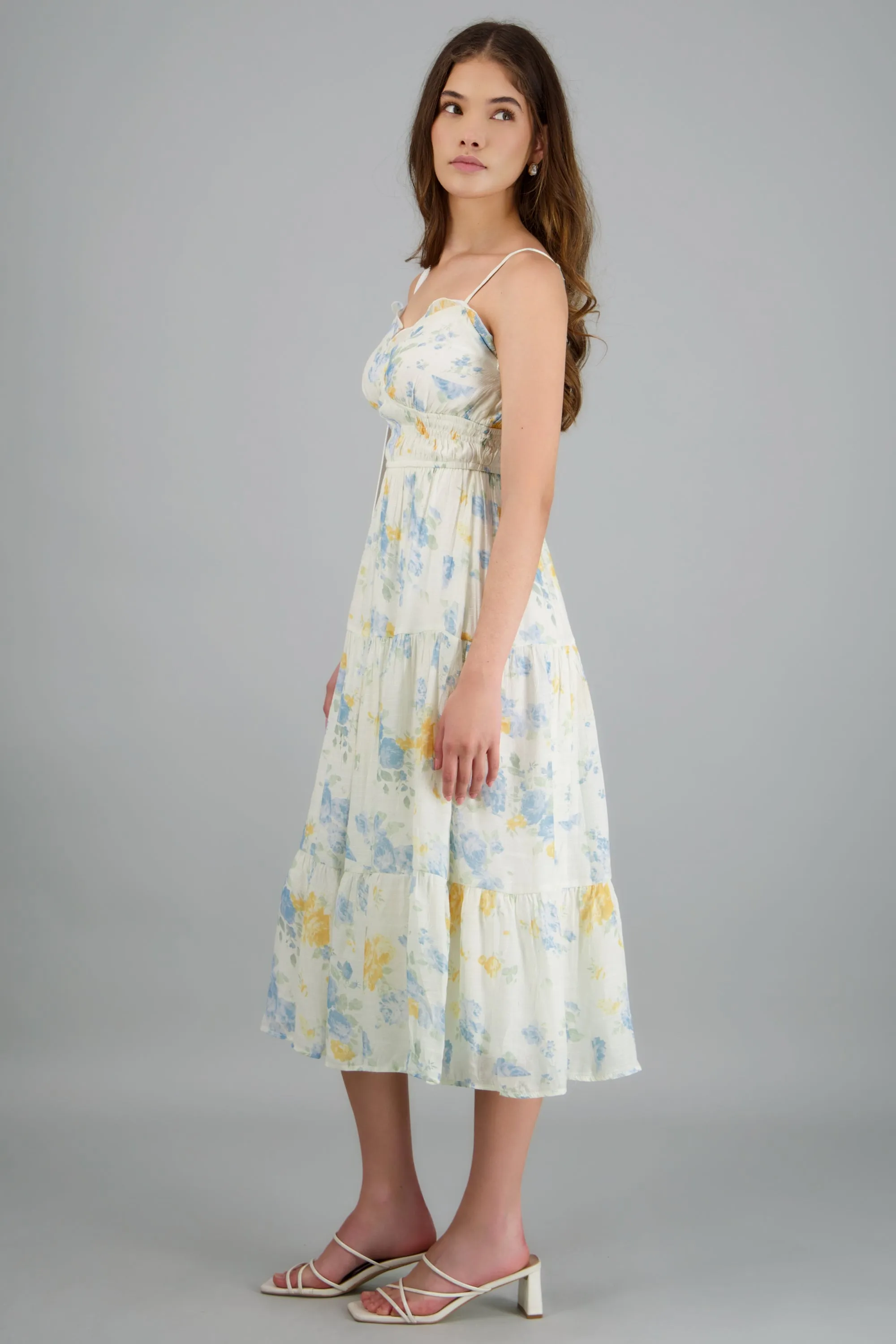 Vestido maxi con tirantes estampado flores sold by Shasa product image thumbnail 3