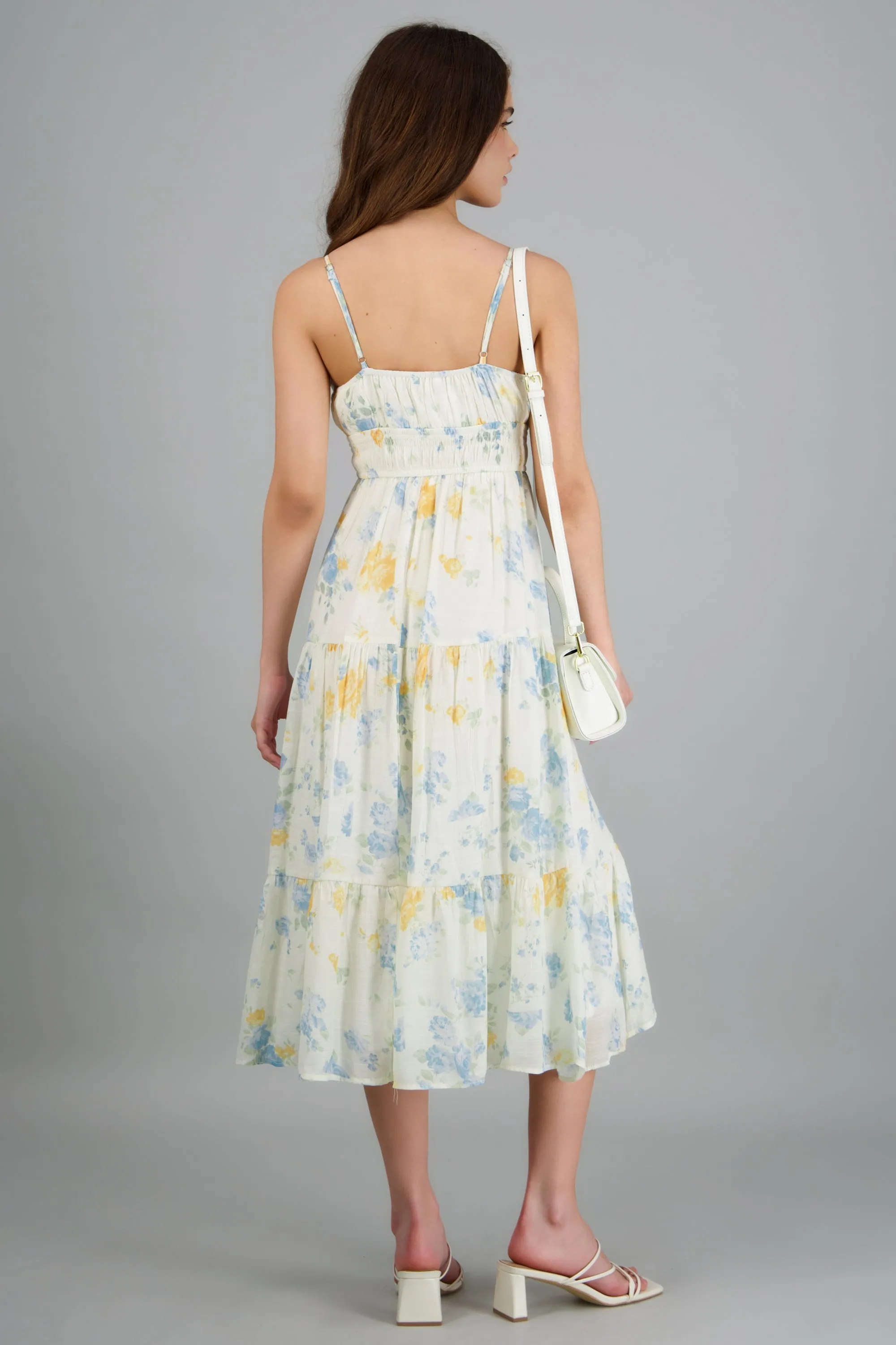 Vestido maxi con tirantes estampado flores sold by Shasa product image thumbnail 4
