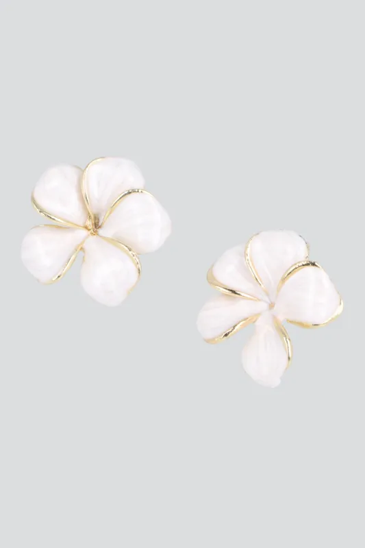 ARETES FLORES ESMALTADAS made by Shasa