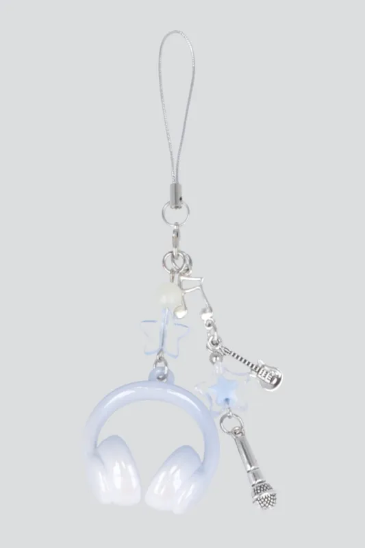 Cel charm headphones microfono made by Shasa