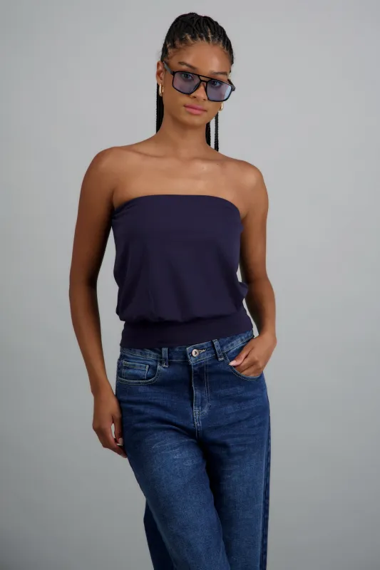 Top strapless cintura ajustada made by Shasa