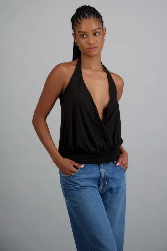 Top halter detalle cruzado made by Shasa