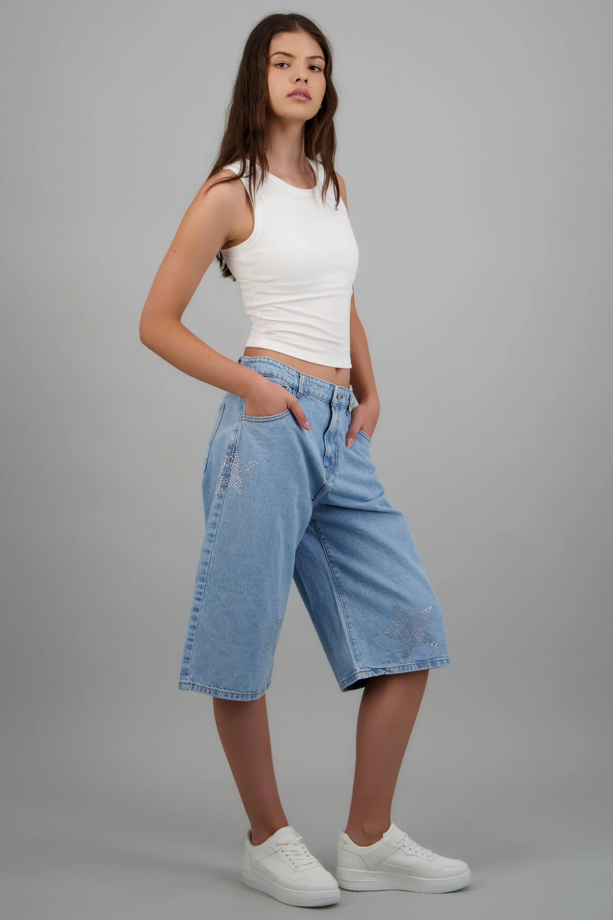 Bermuda denim estrellas brillos sold by Shasa product image thumbnail 2