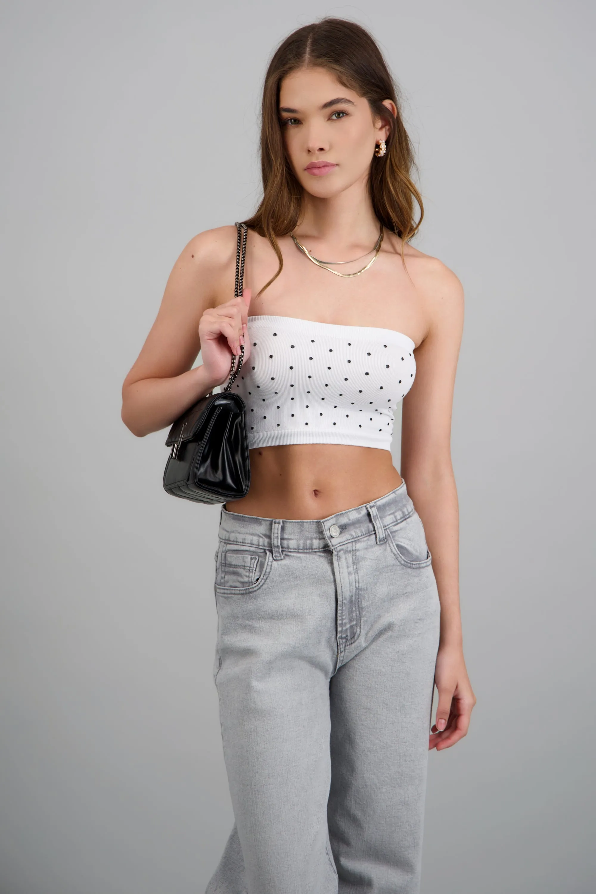 Top tubo seamless polka dots sold by Shasa product image thumbnail 3