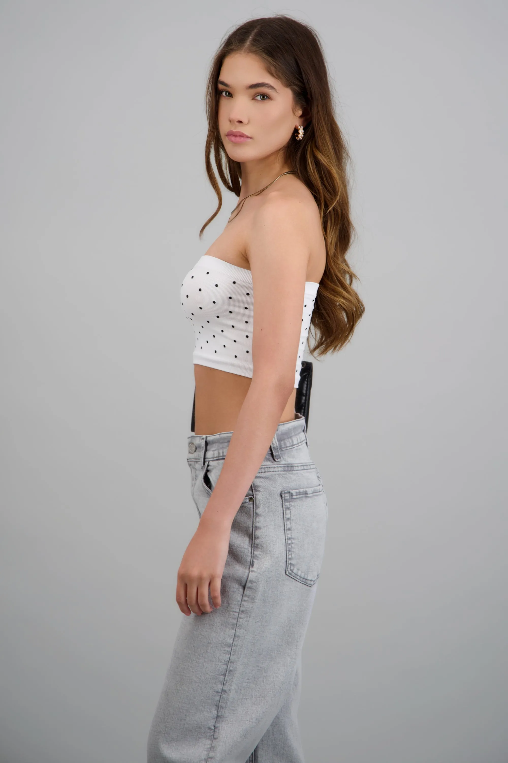 Top tubo seamless polka dots sold by Shasa product image thumbnail 2