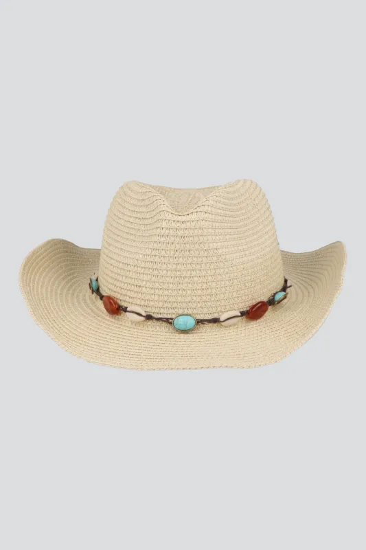 SOMBRERO VAQUERO APLICACION CONCHAS made by Shasa
