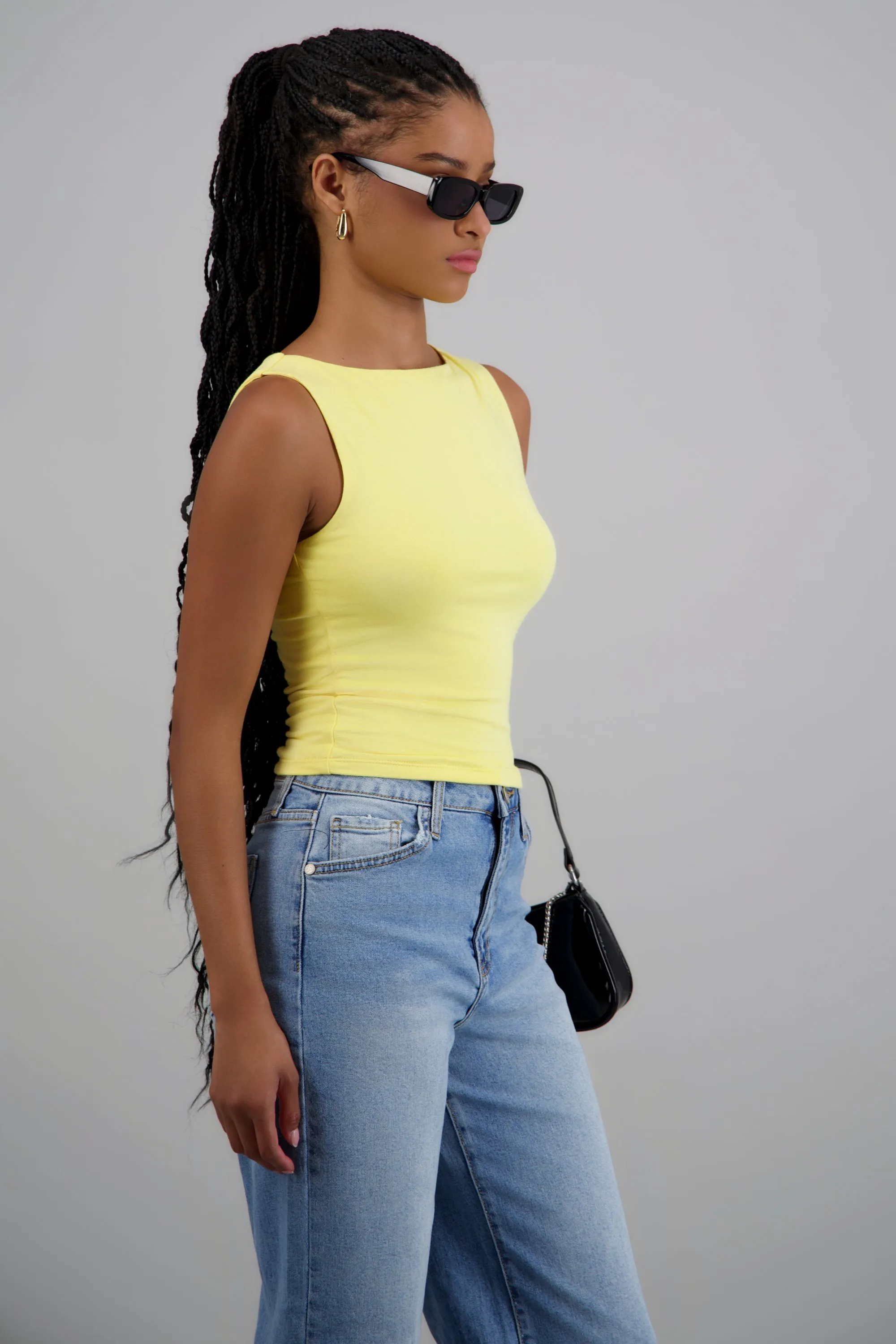 Top escote recto tacto suave sold by Shasa product image thumbnail 2