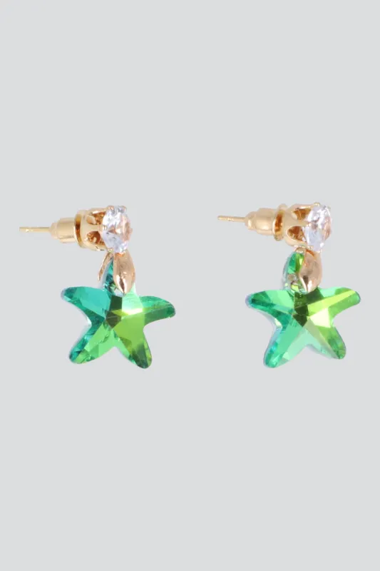 ARETES ESTRELLA DE MAR CRISTAL made by Shasa