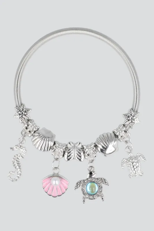 Pulsera charms mar made by Shasa