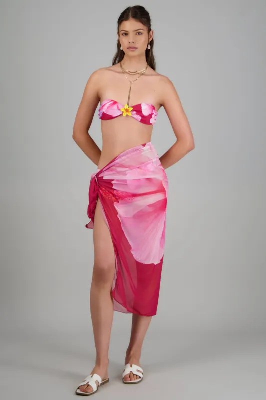 Bikini 3 pz flor aplicacion made by Shasa