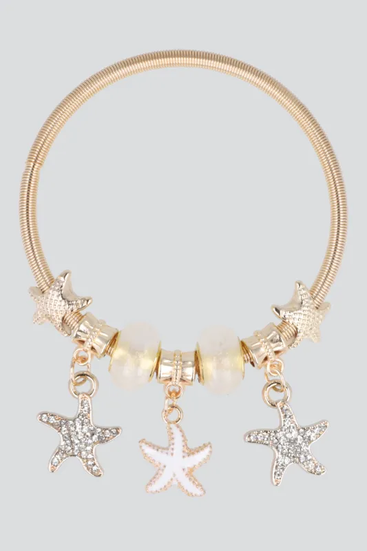 PULSERA RESORTE ESTRELLAS DE MAR made by Shasa