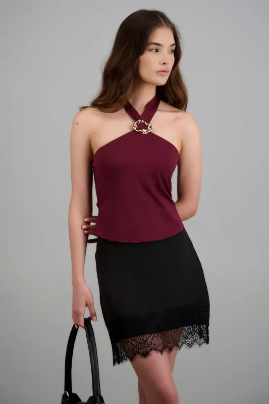 Top halter detalle herraje made by Shasa
