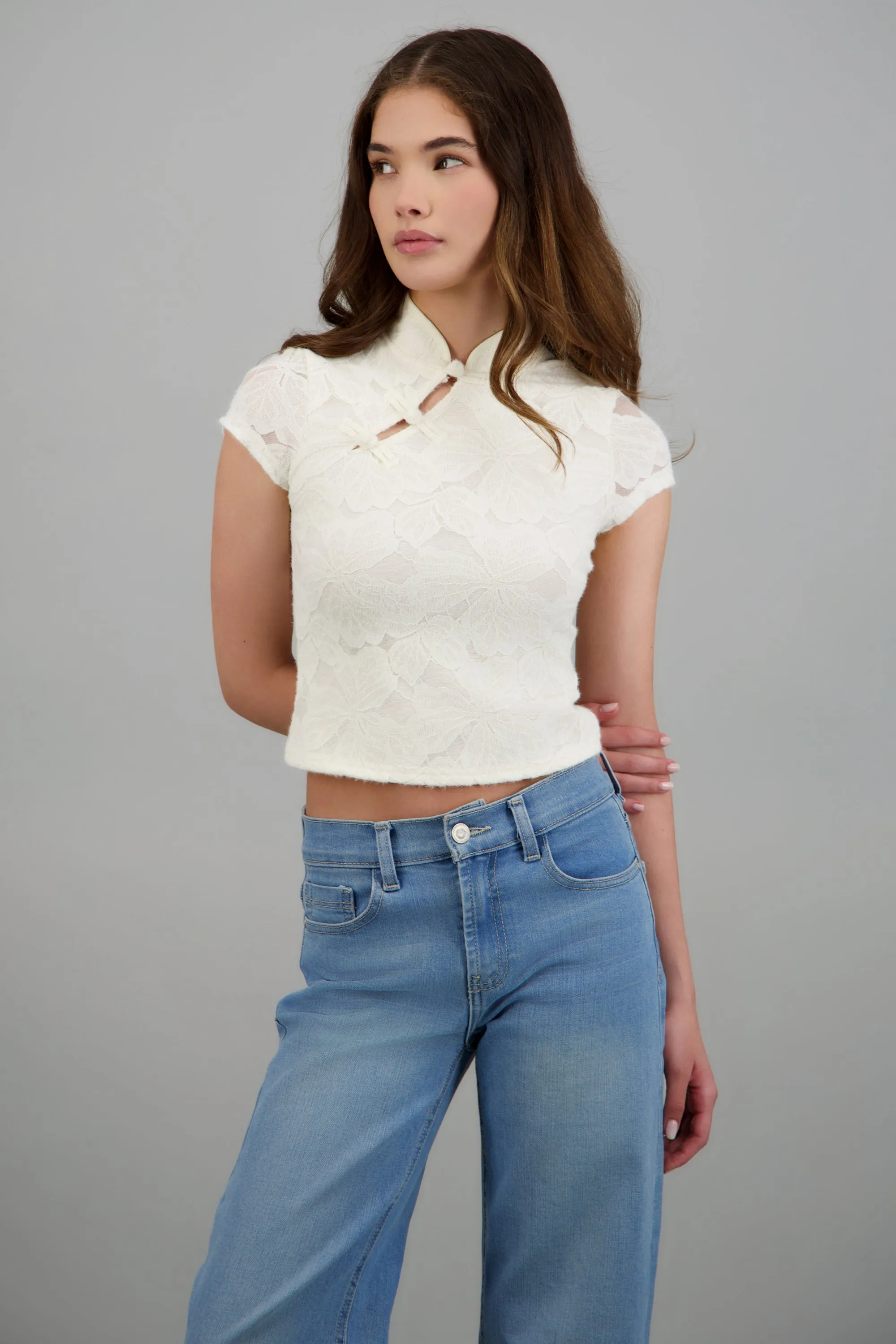 Top estilo quipao flores sold by Shasa product image thumbnail 2