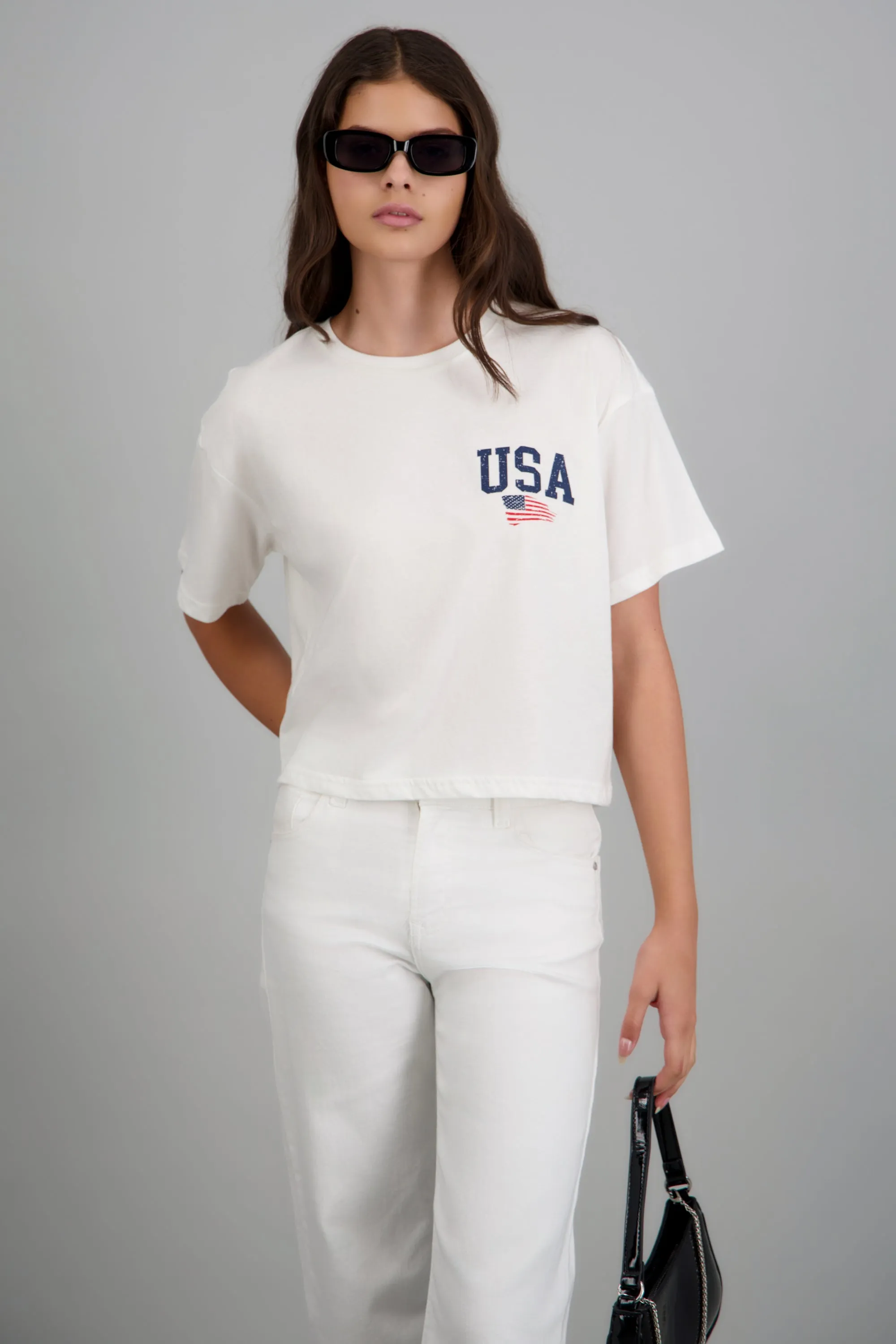 Playera estampado corta USA sold by Shasa product image thumbnail 3