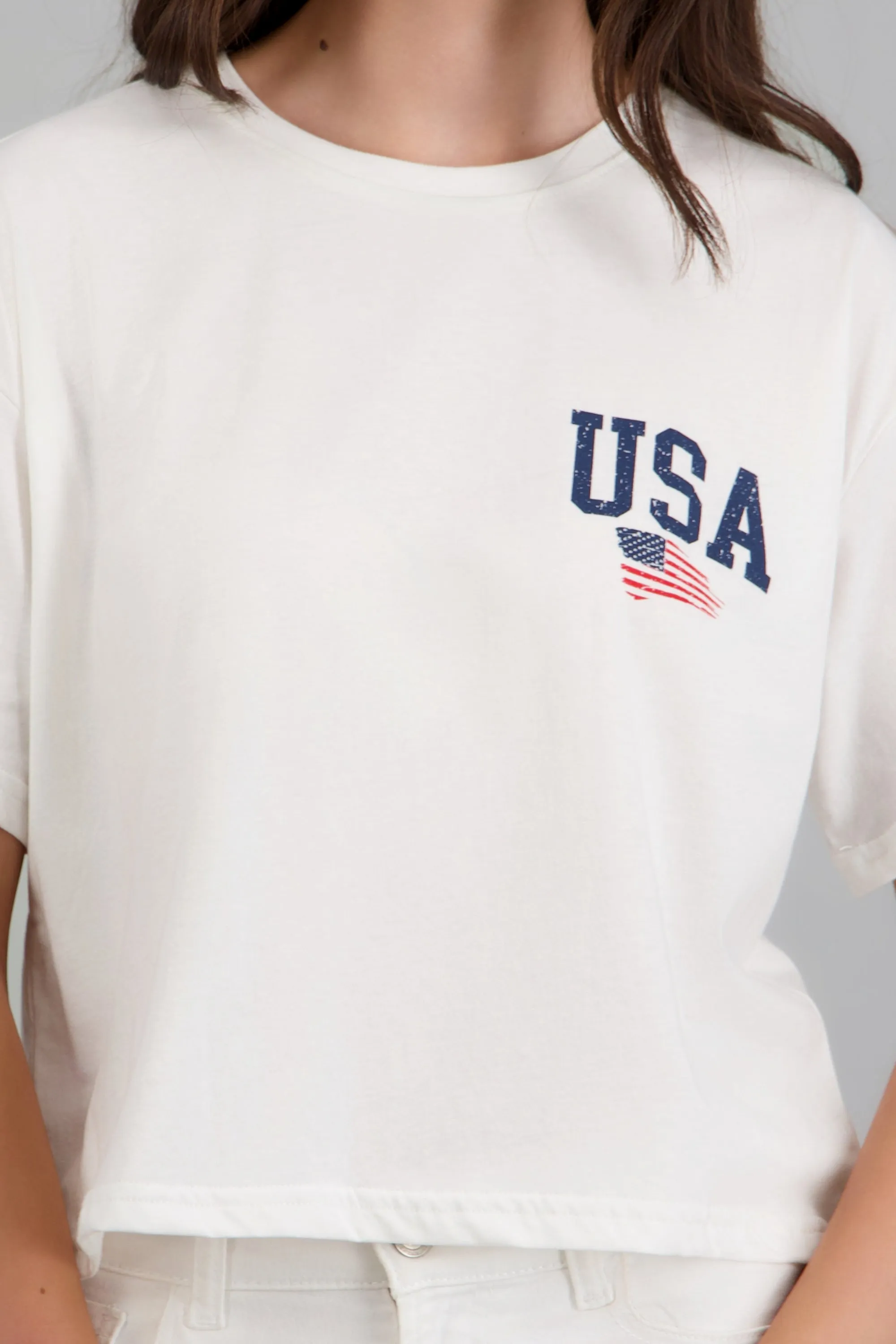 Playera estampado corta USA sold by Shasa product image thumbnail 5