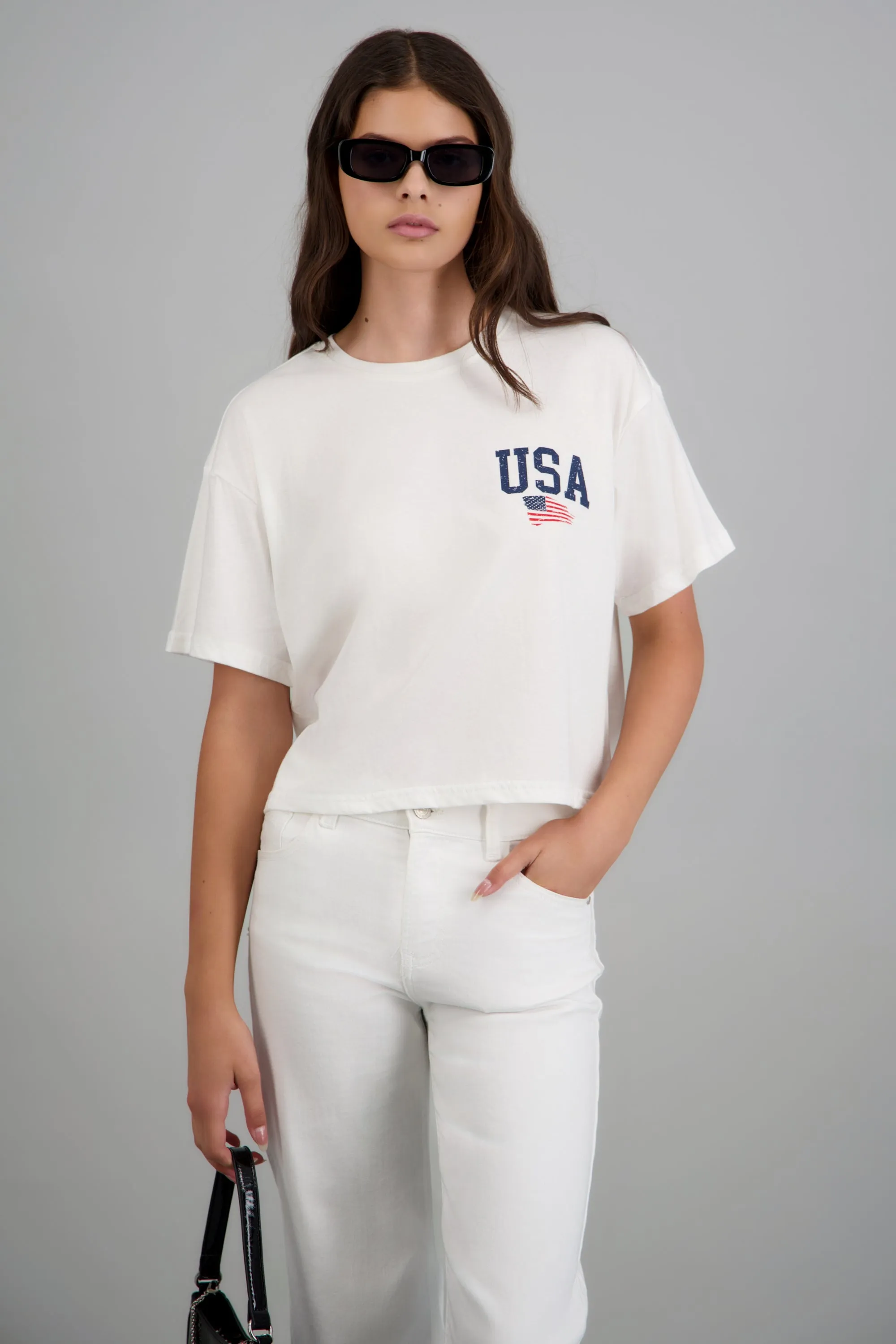 Playera estampado corta USA sold by Shasa product image thumbnail 2