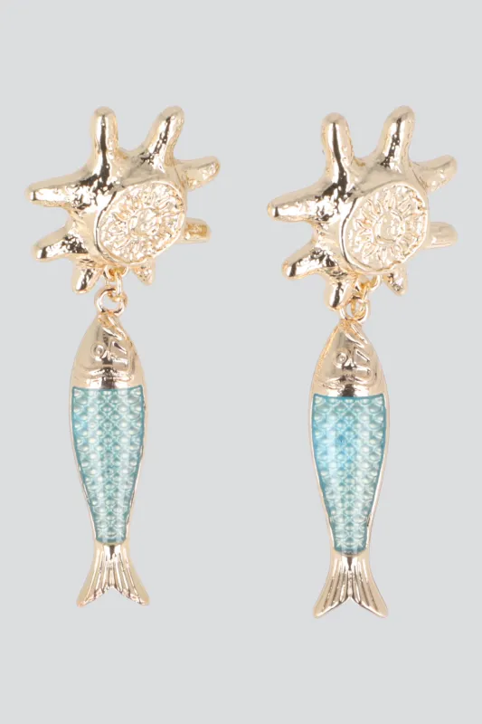 ARETES SOL PEZ made by Shasa