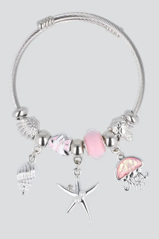 PULSERA RESORTE CHARMS MEDUSA made by Shasa