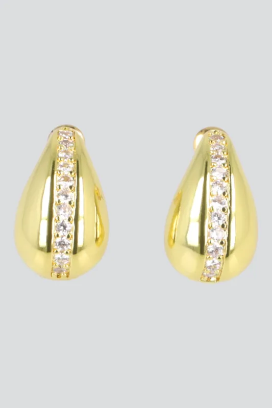 Aretes gota brillos made by Shasa