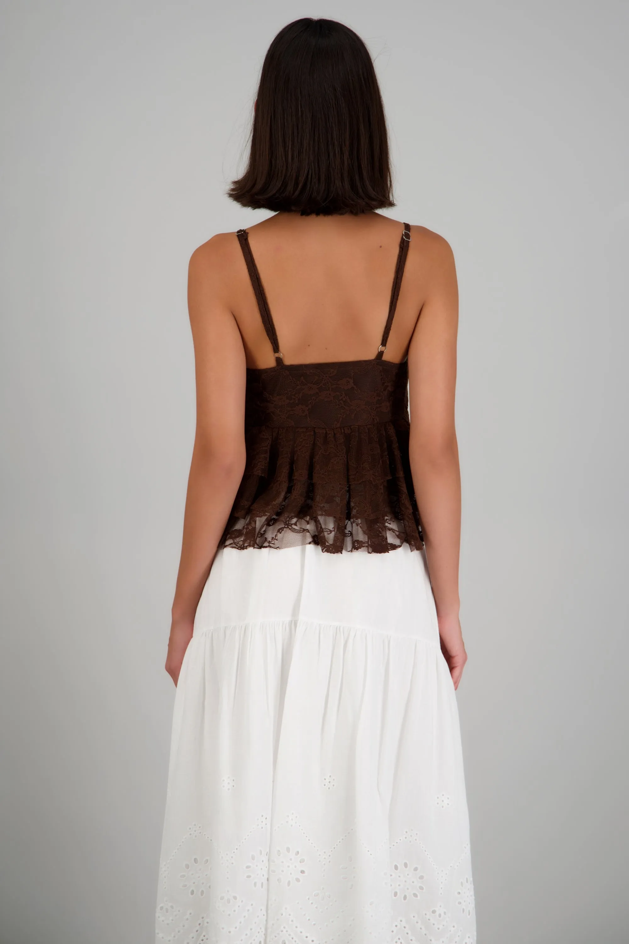 Top tirantes con olanes detalle encaje sold by Shasa product image thumbnail 2