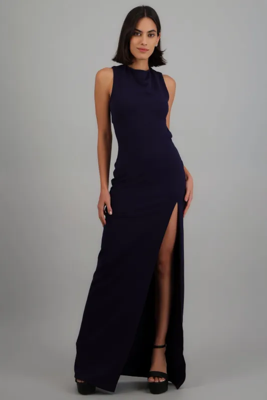 Vestido maxi espalda cruzada made by Shasa