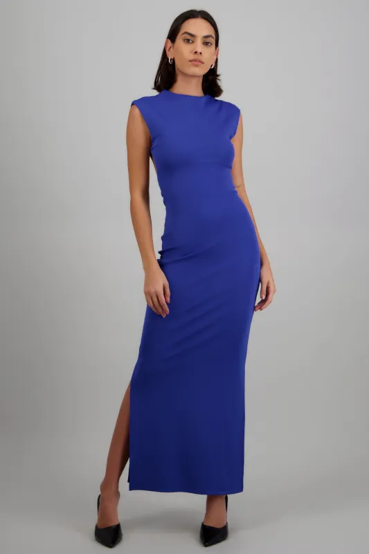 Vestido rib escote espalda made by Shasa