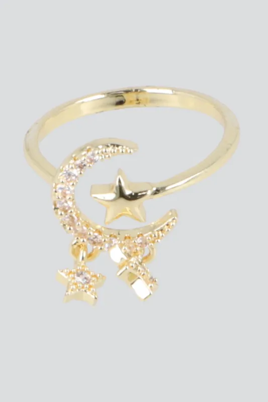 ANILLO LUNA ESTRELLA PQ made by Shasa